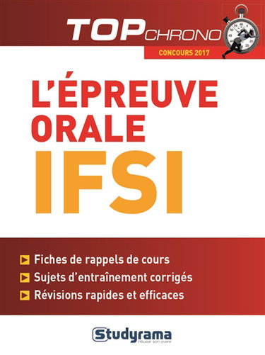L'épreuve orale IFSI : concours 2017