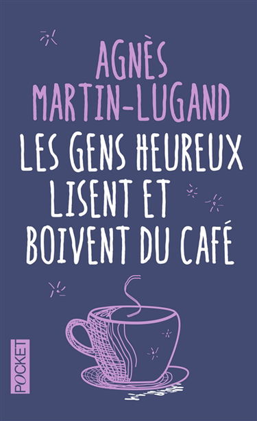 Les gens heureux lisent et boivent du café