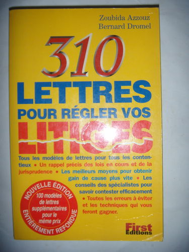 310 lettres pour régler vos litiges