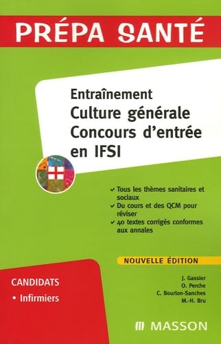 Entraînement, culture générale : concours d'entrée en IFSI