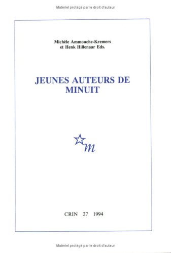 Couverture de Jeunes auteurs de Minuit