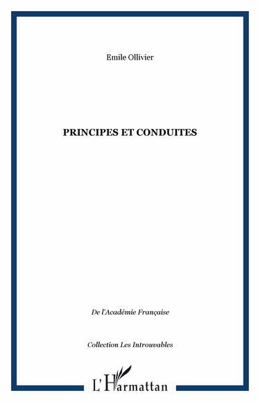 Principes et conduite