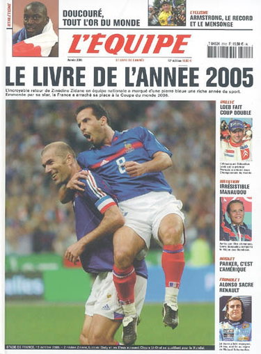 Couverture de Le livre de l'année 2005 : un an de reportages des journalistes de L'Equipe