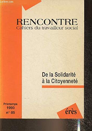 De la solidarité à la citoyenneté, numéro 85