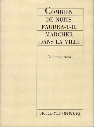 Combien de nuits faudra-t-il marcher dans la ville ?