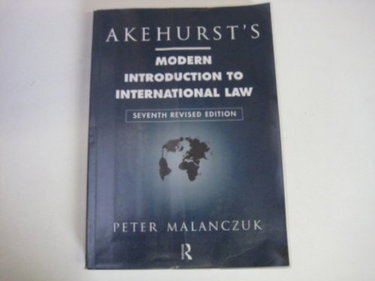 Couverture de Akehurst's Modern Introduction to International Law