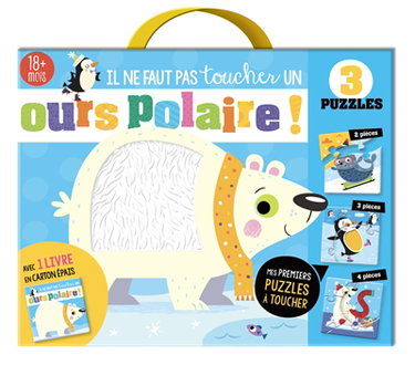 Couverture de Il ne faut pas toucher un ours polaire ! : 3 puzzles : avec 1 livre en carton épais par Stuart Lynch