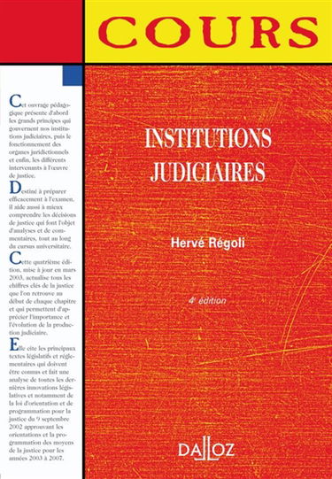 Institutions judiciaires