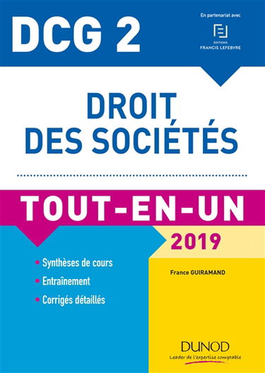 Droit des sociétés, DCG 2 : tout-en-un : 2019