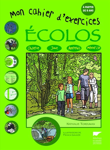 Mon cahier d'exercices écolos : observe, joue, apprends, mémorise
