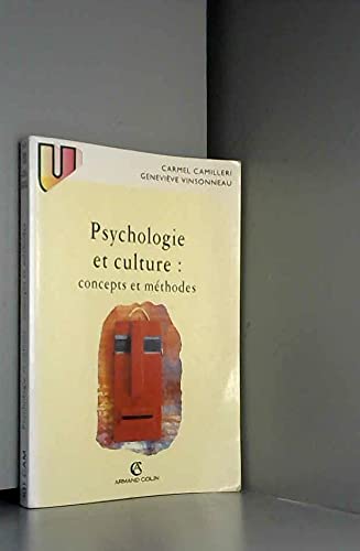 Couverture de Psychologie et culture : concepts et méthodes