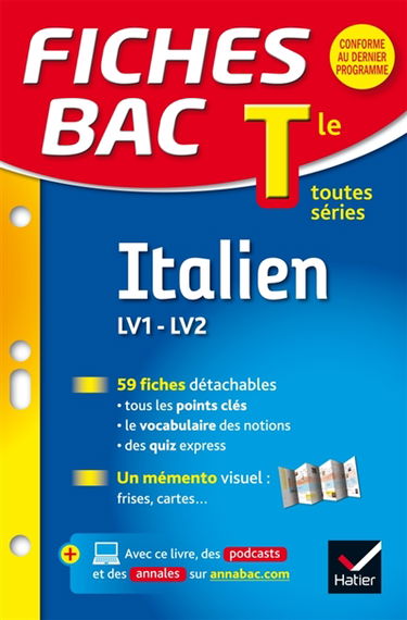 Italien LV1-LV2, terminale toutes séries