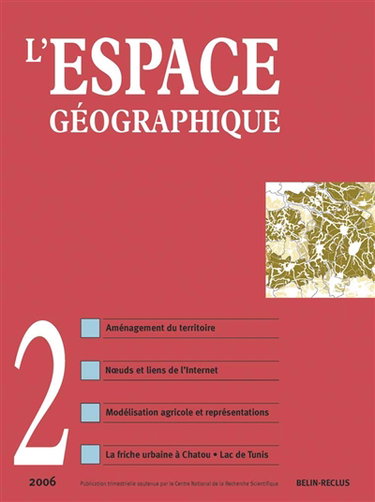 Espace géographique, n° 2 (2006)