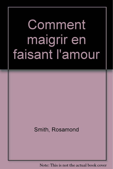 Comment maigrir en faisant l'amour