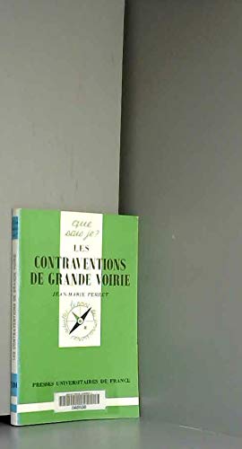Les Contraventions de grande voirie