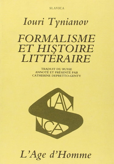 Formalisme et histoire littéraire