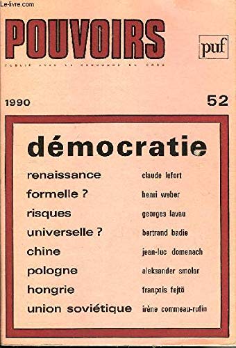 Pouvoirs, n° 52. Démocratie