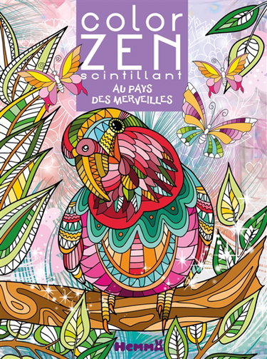Couverture de Color Zen scintillant : Au pays des merveilles par Collectif