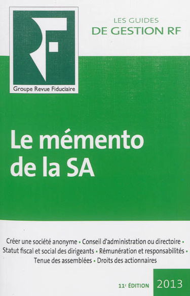 Le mémento de la SA