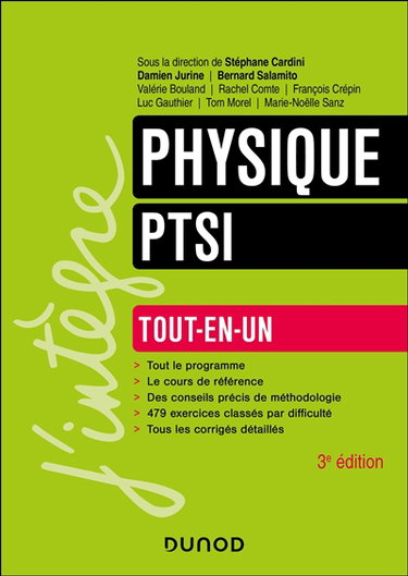 Couverture de Physique PTSI : tout-en-un