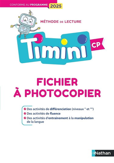 Méthode de lecture Timini CP : fichier à photocopier