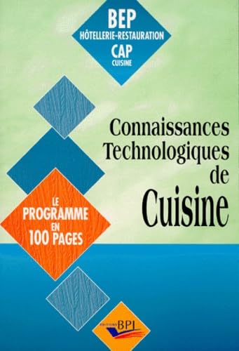 Connaissances technologiques de cuisine. Vol. 1