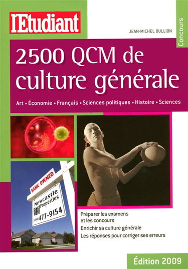 2.500 QCM de culture générale : art, économie, français, sciences politiques, histoire, sciences