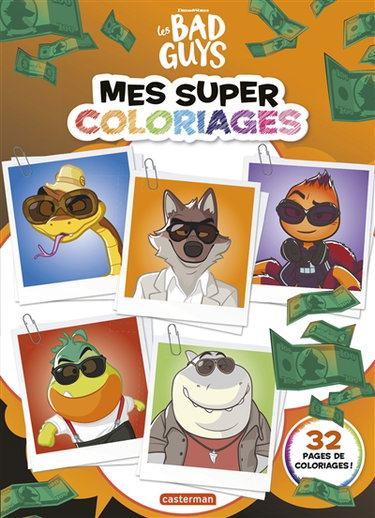 Couverture de Les bad guys : mes super coloriages