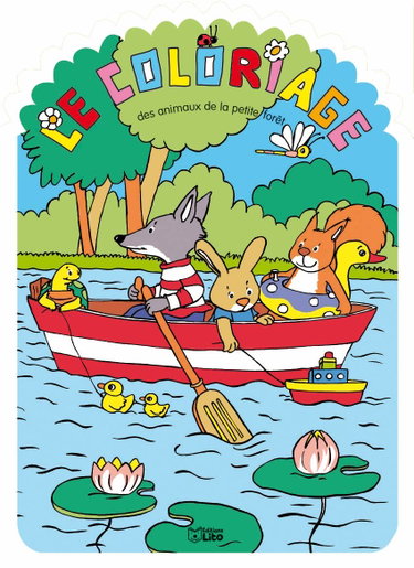 Couverture de Le coloriage des animaux de la petite forêt