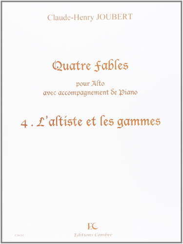 Couverture de FABLES (4) N4 L'ALTISTE ET LES GAMMES --- ALTO ET PIANO