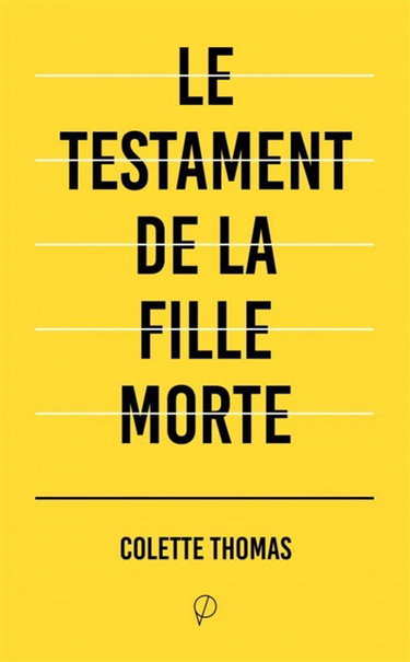 Couverture de Le testament de la fille morte