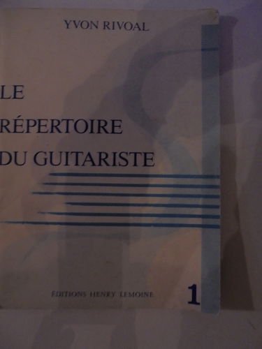 Répertoire du Guitariste Volume 1