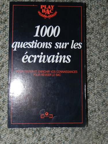 1000 questions sur les écrivains