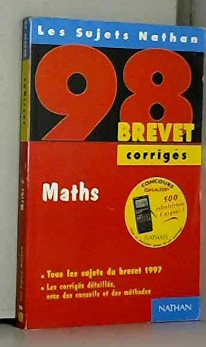 Maths: [tous les sujets du brevet 1997 , corrigés