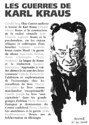 Agone, n° 35-36. Les guerres de Karl Kraus