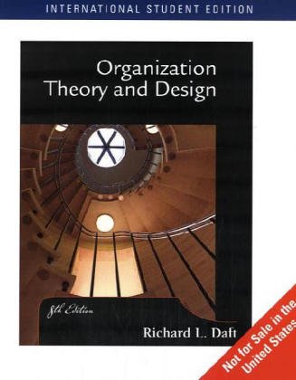 Couverture de Organization Theory and Design