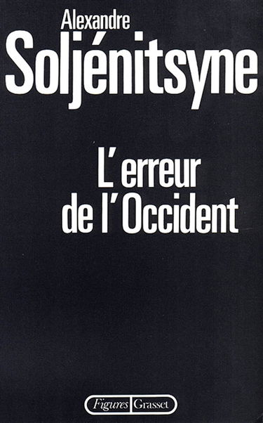 L'erreur de l'Occident