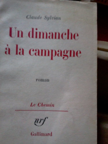 Couverture de Claude Sylvian. Un Dimanche à la campagne