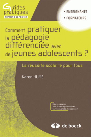 Couverture de Comment pratiquer la pédagogie différenciée avec de jeunes adolescents ? : la réussite scolaire pour tous