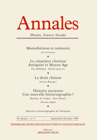 Annales, n° 5 (1999)