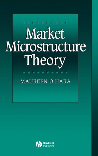 Couverture de Market Microstructure Theory par Maureen O'Hara