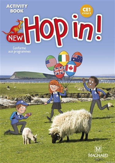 Couverture de New hop in ! CE1, cycle 2 : activity book : conforme aux programmes