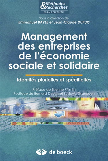 Management des entreprises de l'économie sociale et solidaire : identités plurielles et spécificités