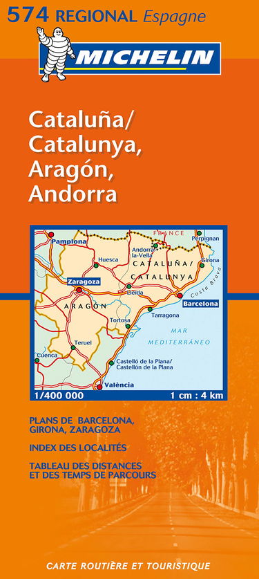 Carte RGIONAL Aragon,Cataluna, Catalunya