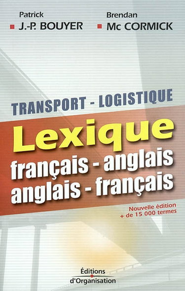 Couverture de Transport-logistique lexique : français-anglais, anglais-français
