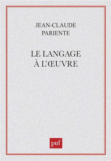 Le langage à l'oeuvre
