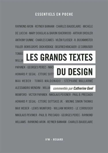 Couverture de Les grands textes du design