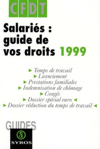 Fonctionnaires : guide de vos droits 1998