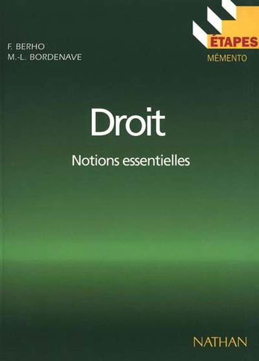 Droit, notions essentielles