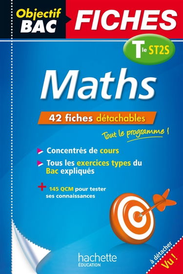 Maths : terminale ST2S : 42 fiches détachables